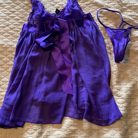 NWOT Victoria’s Secret Very Sexy Pleated Babydoll Lingerie - Picture 4 of 6